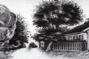 Bilde av Tegning av Langebytoppen